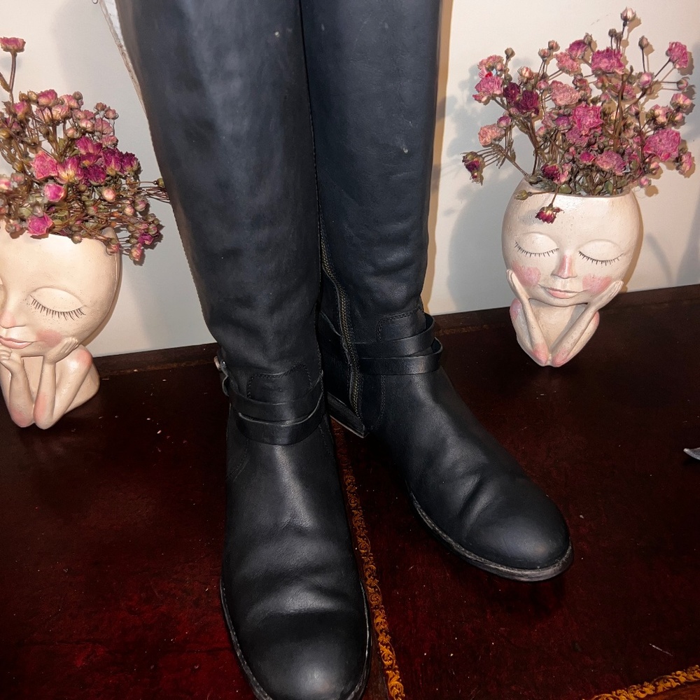 Vintage Frye Boot knee High Black boot 8.5